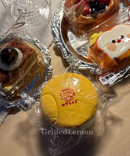 Fluffy Creamy Thick Girl Mascot Dorayaki Pancake Squishy
