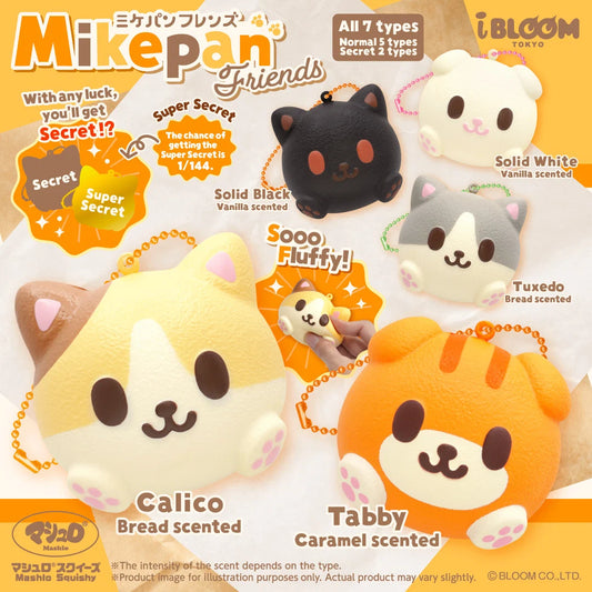 (Opened) I-Bloom Mike Pan Friends Cat Mascot Keychain Blindbox Squishy