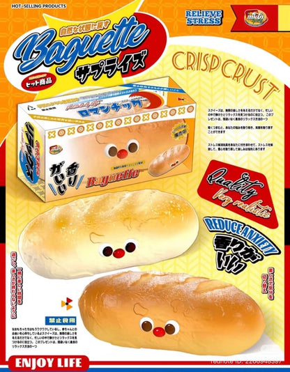 Mido Rednose - Jumbo French Loaf Baguette Bread Squishy