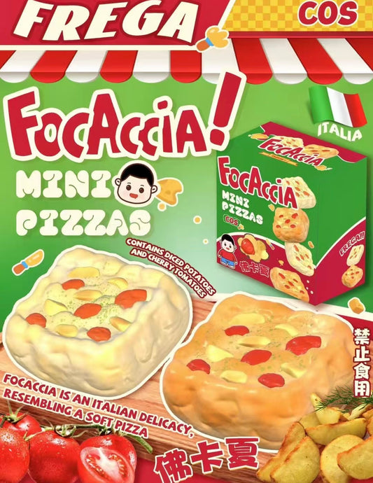 Garlic Toasted Focaccia Pizza Bread Squishy