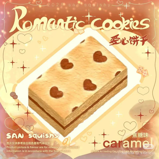2 Colours! Romantic Cookie Strawberry Jam Biscuit Squishy