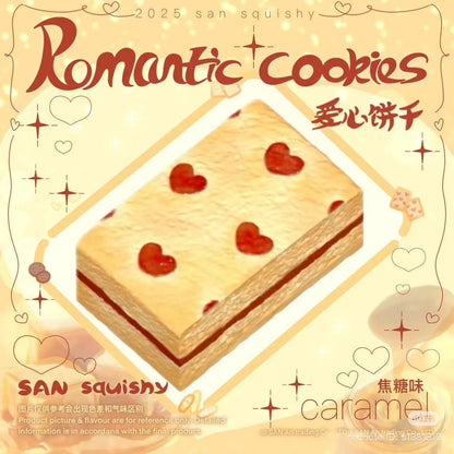 2 Colours! Romantic Cookie Strawberry Jam Biscuit Squishy