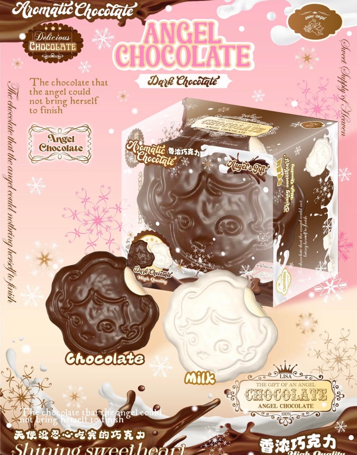 Realistic Soft Angel Mascot Milk Melty Chocolate Squishy