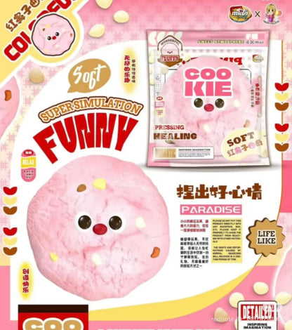 3 Flavours! Jumbo RedNose Chocolate Strawberry Chip Cookie Squishy