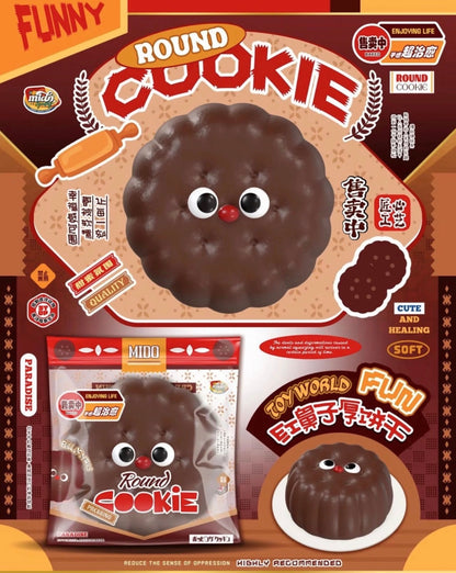Jumbo Realistic RedNose Butter Chocolate Cookie Squishy