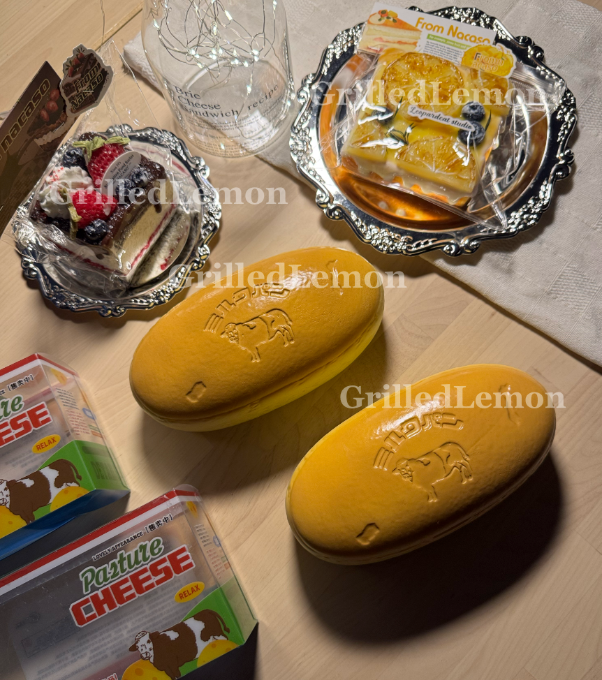 Thick Rich Butter Cream Cheesecake Oval Cake Squishy