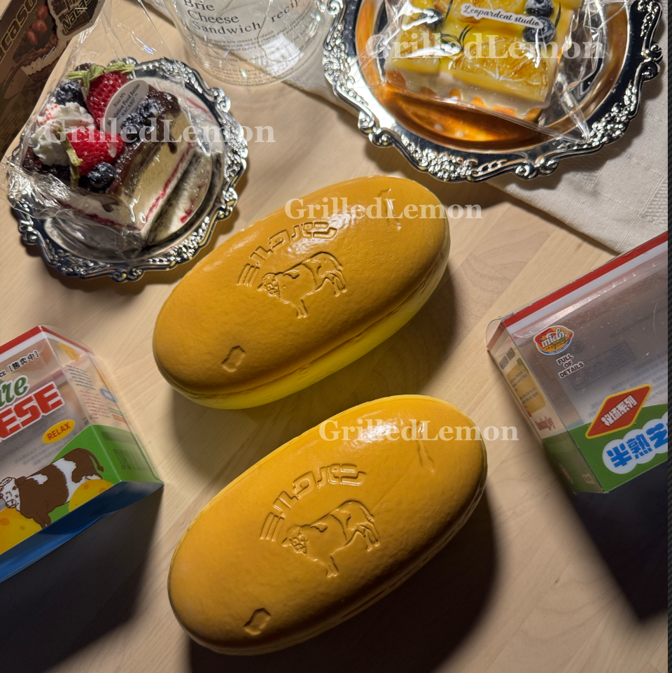 Thick Rich Butter Cream Cheesecake Oval Cake Squishy