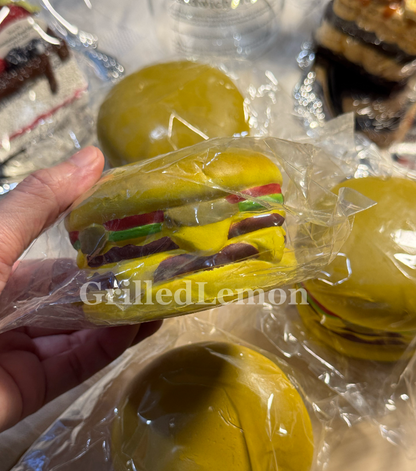 NIC Inspired Realistic Thick Double Cheeseburger Squishy