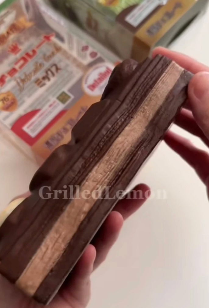 2 Colours! Jumbo Chocolate Block Dessert Bar Squishy