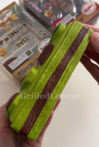 2 Colours! Jumbo Chocolate Block Dessert Bar Squishy