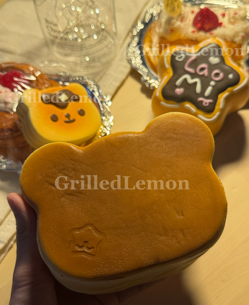 Jumbo Realistic Bartholomew Bear Butter Pancake Squishy