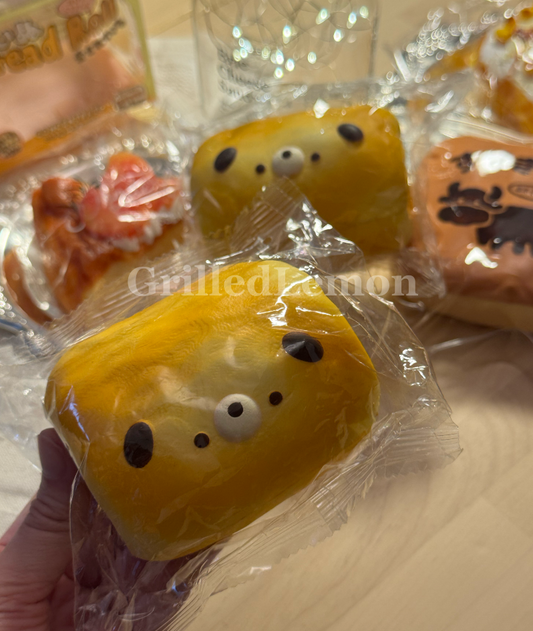 Fluffy Cute Realistic Puppy Mascot Bread Roll Squishy