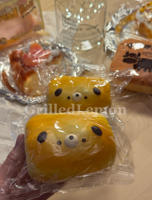 Fluffy Cute Realistic Puppy Mascot Bread Roll Squishy