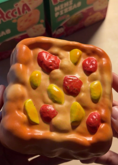 2 Colours! Fluffy Roasted Tomato Garlic Focaccia Bread Squishy
