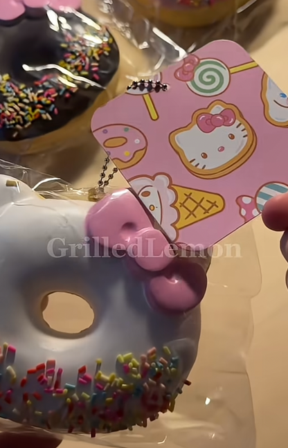 Japan Sanrio Cafe Hello Kitty Sprinkled Doughnut