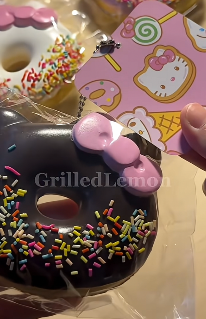 Japan Sanrio Cafe Hello Kitty Sprinkled Doughnut