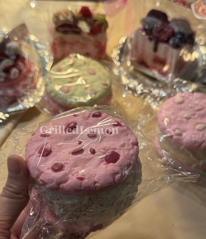 Strawberry Filled Sandwich Cookie Squishy