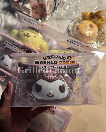 3 Designs! Official Mashlo Jumbo Sanrio Donut Squishy