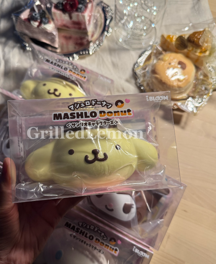 3 Designs! Official Mashlo Jumbo Sanrio Donut Squishy