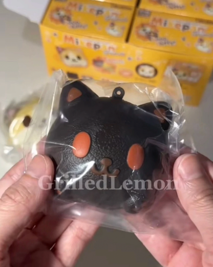 (Opened) I-Bloom Mike Pan Friends Cat Mascot Keychain Blindbox Squishy