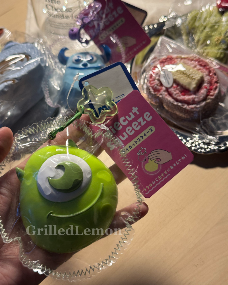 2 Designs! Disney Monsters' INC Sulley Mike Mascot Taba Squishy