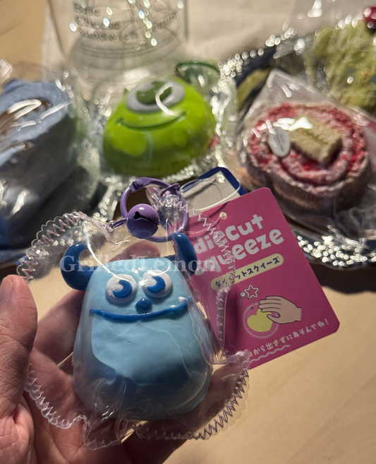 2 Designs! Disney Monsters' INC Sulley Mike Mascot Taba Squishy