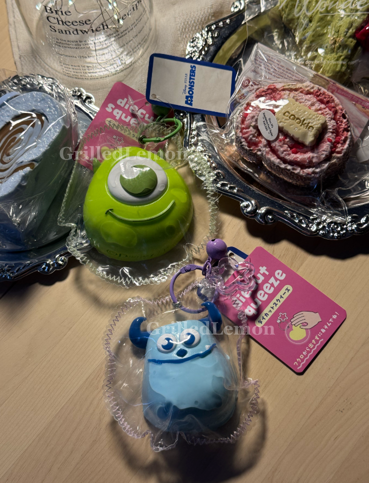 2 Designs! Disney Monsters' INC Sulley Mike Mascot Taba Squishy