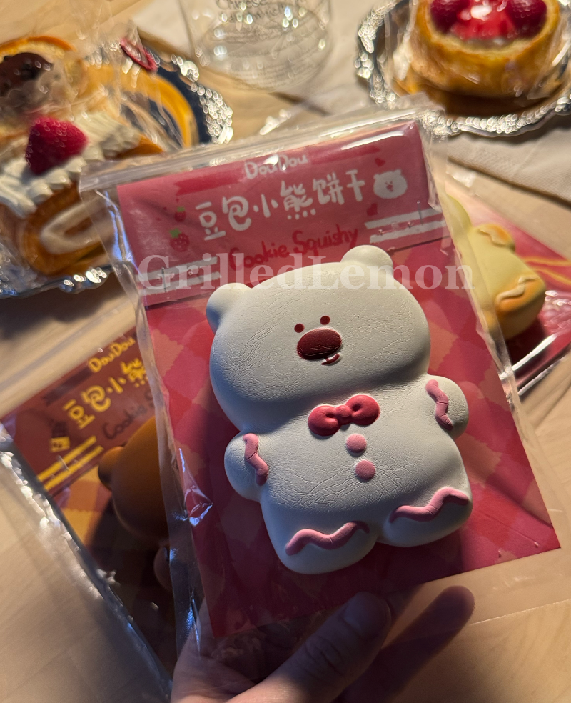 3 Colours! Doubao PuppyBear Gingerbread Cookie Mascot Squishy