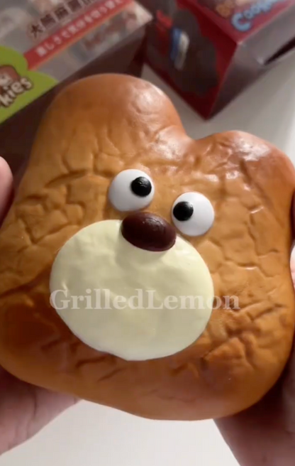 Fluffy Realistic Jumbo Silly Bear Squishy (Lightly Toasted)