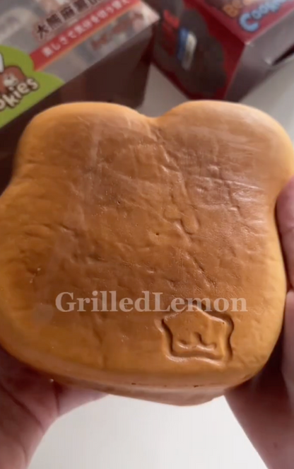Fluffy Realistic Jumbo Silly Bear Squishy (Lightly Toasted)