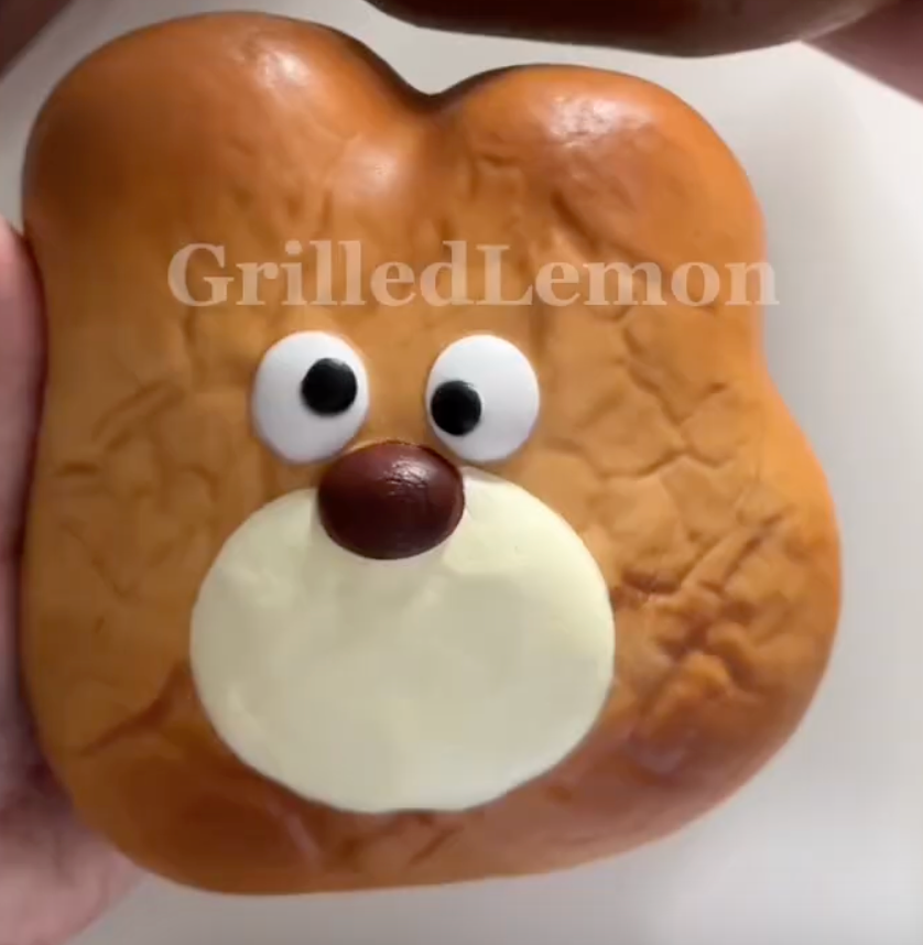 Fluffy Realistic Jumbo Silly Bear Squishy (Lightly Toasted)