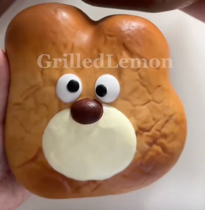 Fluffy Realistic Jumbo Silly Bear Squishy (Lightly Toasted)