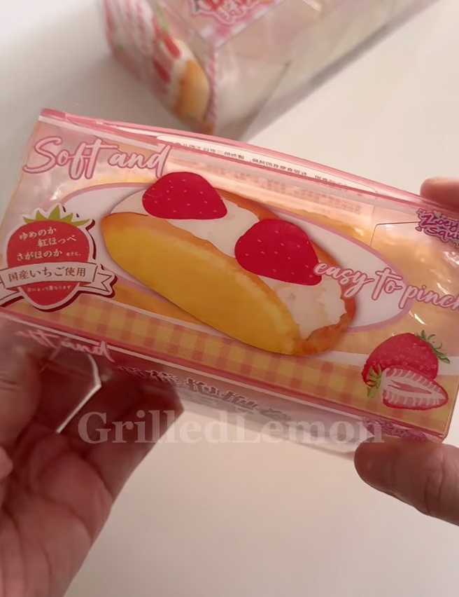 Strawberry Vanilla Whipped Cream Crepe Squishy
