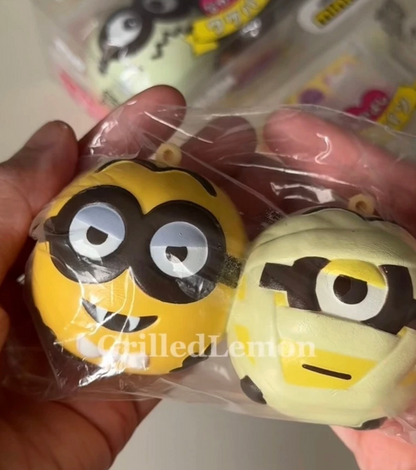 Minions x I-Bloom WakePan Halloween Share Bread Chigiri Squishy