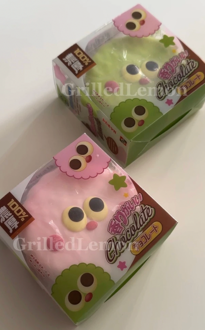 2 Colours! Pink Strawberry Matcha Bitten Chocolate Pie Squishy