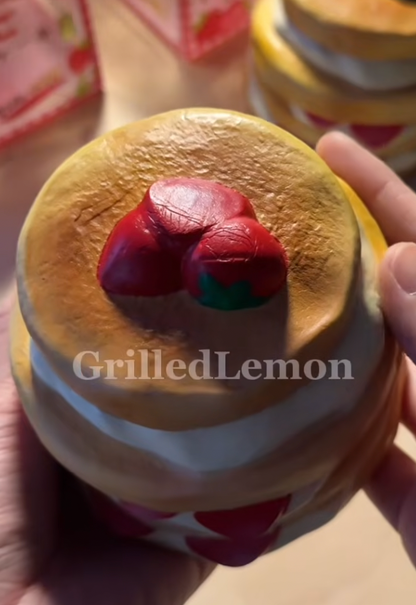 Jumbo Stacked Strawberry Pancake Tower Squishy
