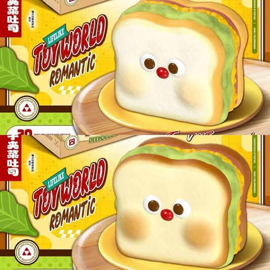 2 Colours! RedNose BLT Sandwich Toast Bread Squishy