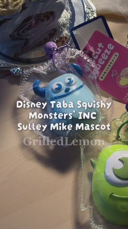 2 Designs! Disney Monsters' INC Sulley Mike Mascot Taba Squishy