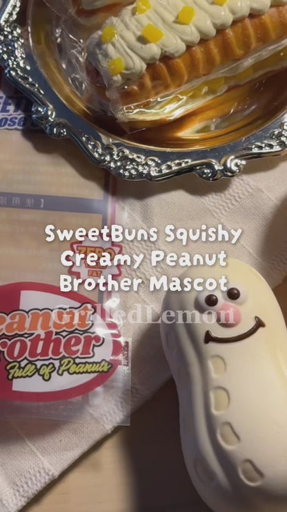 2 Colours! Creamy Peanut Brother Mascot Squishy