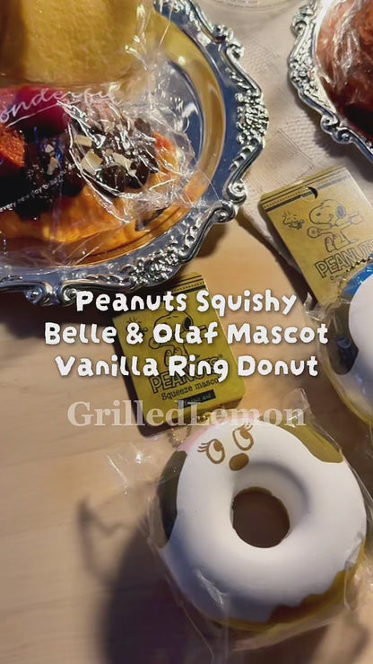 Peanuts Classic Art Series -  Belle Olaf Vanilla Ring Donut Squishy