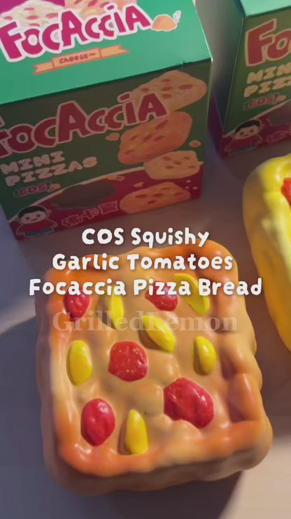 Garlic Toasted Focaccia Pizza Bread Squishy