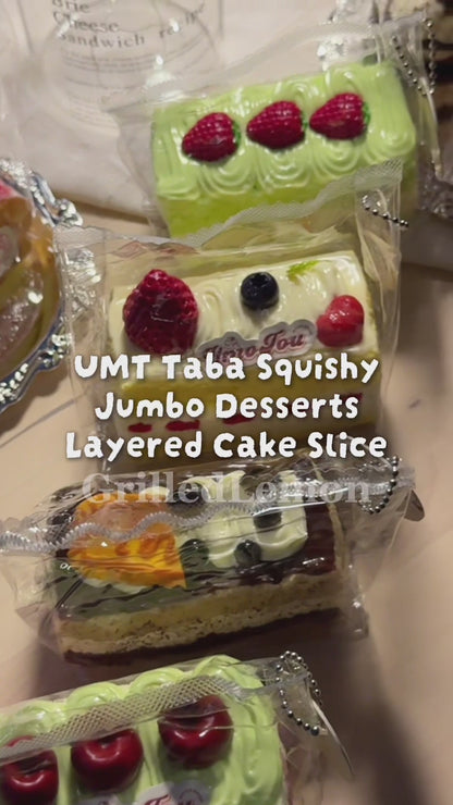 3 Flavours! Jumbo Dessert Style Layered Cake Taba Squishy