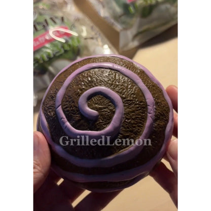 Chocolate Covered Sourdough Swirly Bread Bun Squishy