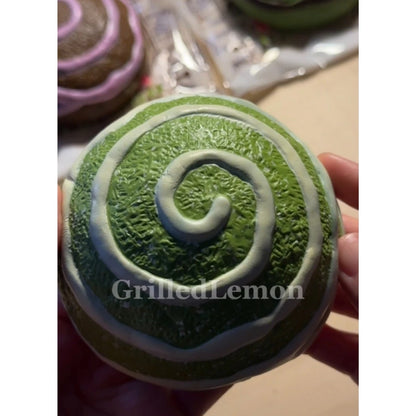 Chocolate Covered Sourdough Swirly Bread Bun Squishy