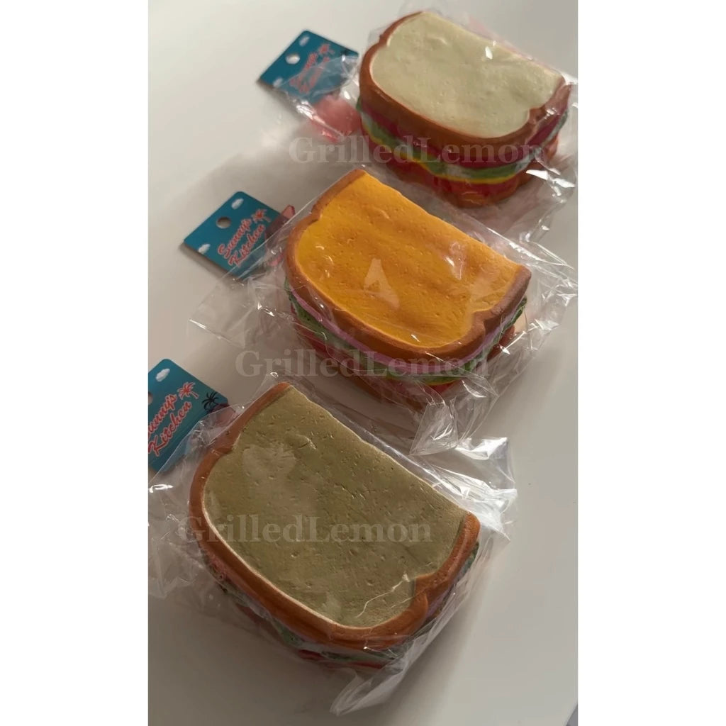 3 Colours! Inspired Sunny's Kitchen Realistic BLT Sandwich Squishy
