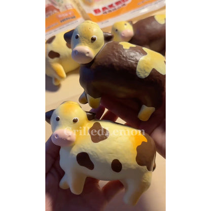 Set of 2 - Baked Cow Chocolate & Butter Bread Squishy