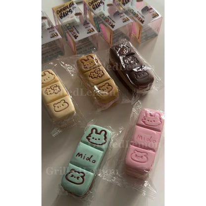 5 Flavours! Animal Cream Cookie Sandwich Chocolate Bar Biscuit Squishy
