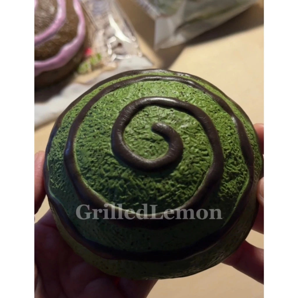 Chocolate Covered Sourdough Swirly Bread Bun Squishy