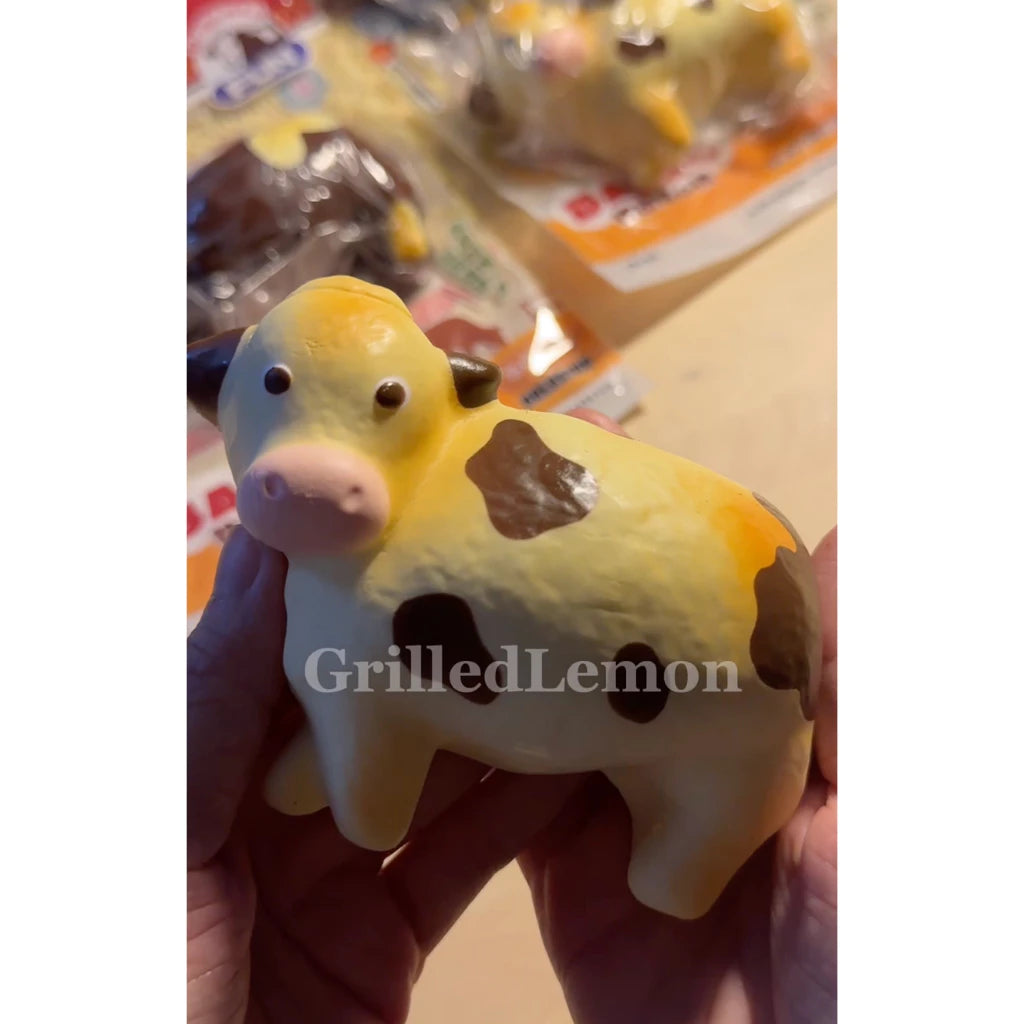 Set of 2 - Baked Cow Chocolate & Butter Bread Squishy
