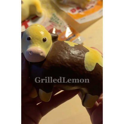 Set of 2 - Baked Cow Chocolate & Butter Bread Squishy